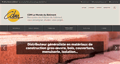 Desktop Screenshot of cdmlemondedubatiment.com