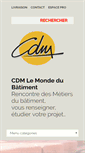 Mobile Screenshot of cdmlemondedubatiment.com