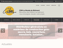 Tablet Screenshot of cdmlemondedubatiment.com